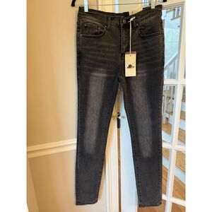 MNML Skinny Denim Jeans Washed Black Mens Size 31 NWT